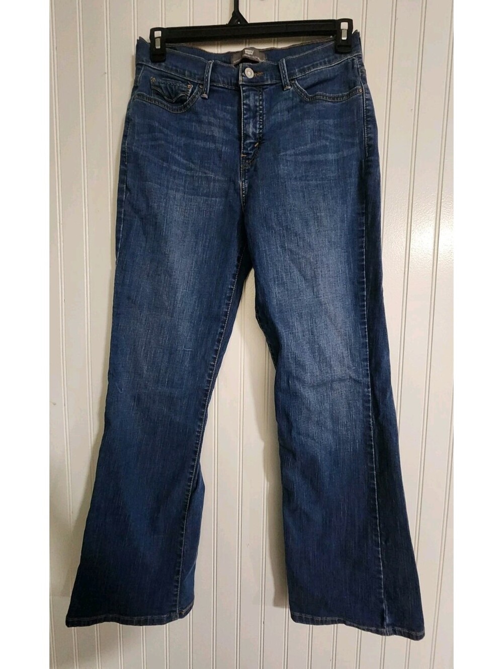 Levi's 512 Perfectly Slimming Boot Cut Jeans Women's Size 12 M Blue Denim